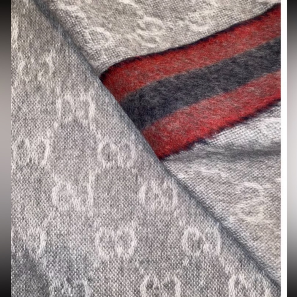 NEW Gucci authentic wool scarf unisex 570603 3G200 37 x 190 cm new with tag - Picture 10 of 12